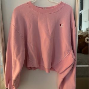 Size: Small // Champion Reverse Weave Cropped Cut-Off Crew